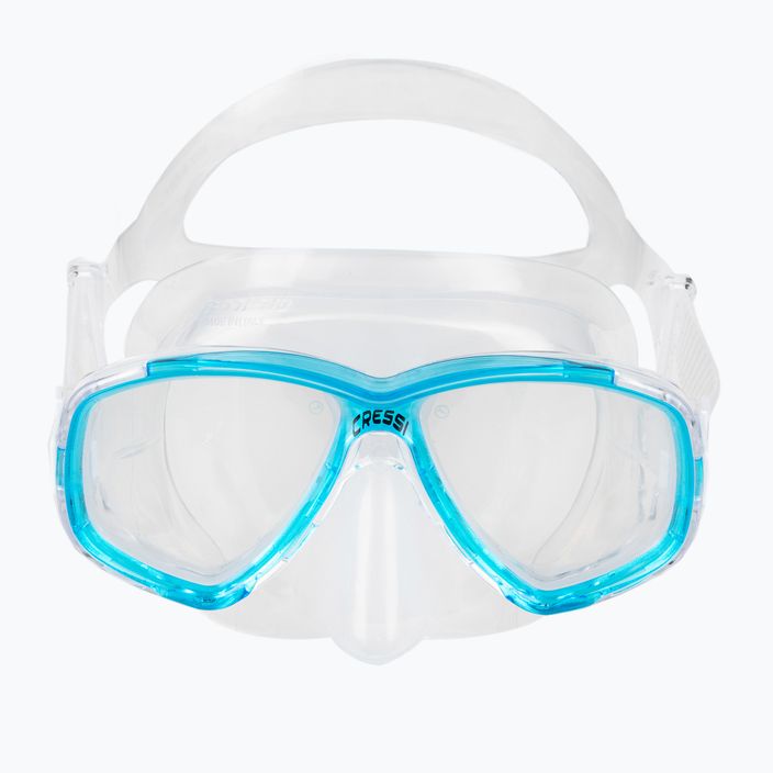 Mască de scufundări Cressi Perla incolor-albastră DN207963 2