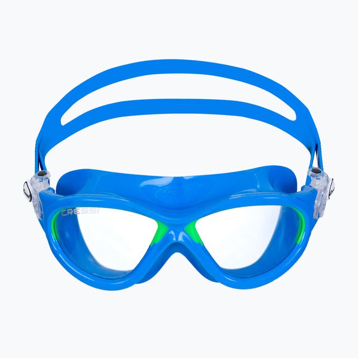 Mască de înot pentru copii Cressi Mini Cobra Albastru/Verde DE202021 2
