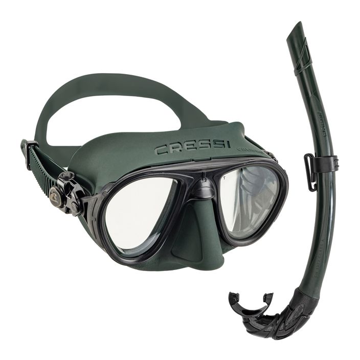 Cressi Calibro + Corsica set de mască + snorkel verde DS439850 2