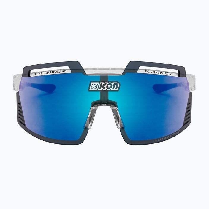 Ochelari de ciclism SCICON Aerowatt Foza crystal gloss/scnpp multimirror blue EY38030700 3