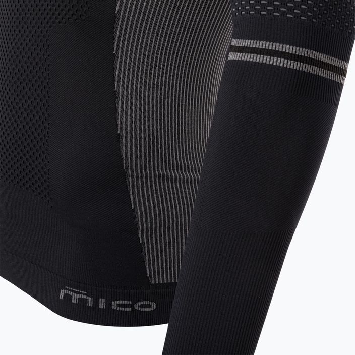 Tricou termic Mico M1 Mock Neck pentru bărbați negru IN07021 3