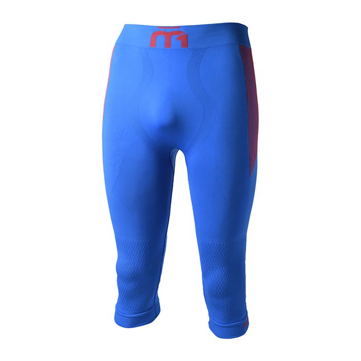Boxeri termoactivi pentru bărbați Mico M1 Skintech 3/4 albaștri CM07024 2