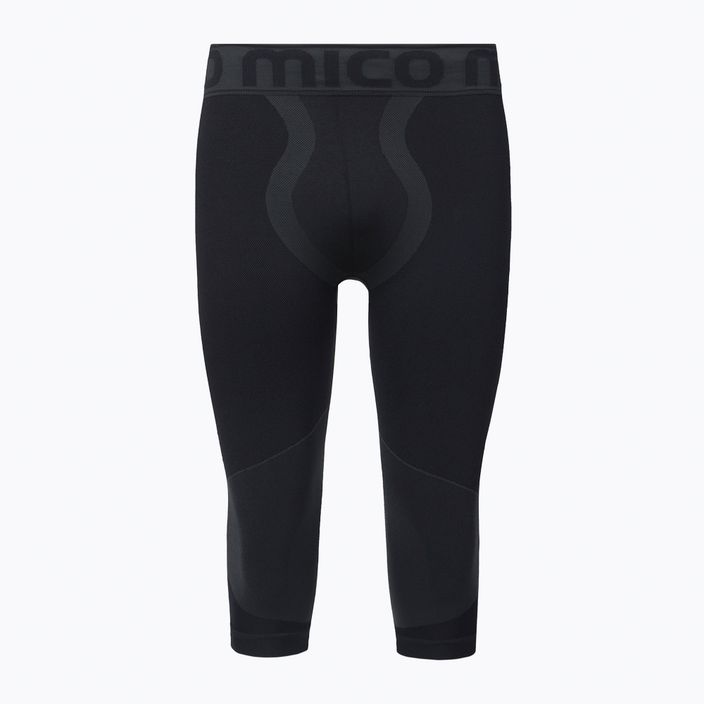 Pantaloni termici pentru bărbați Mico Warm Control 3/4 negru CM01854