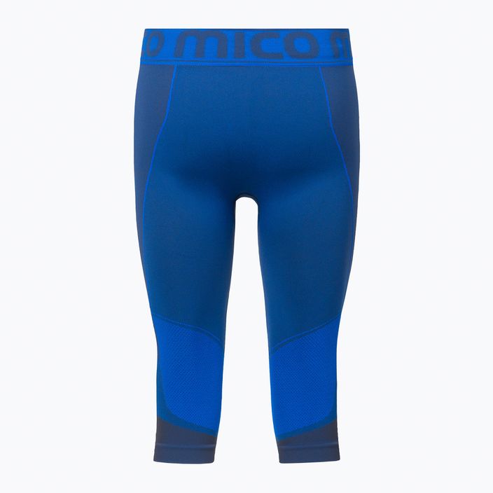 Pantaloni termici pentru bărbați Mico Warm Control 3/4 albastru CM01854 2