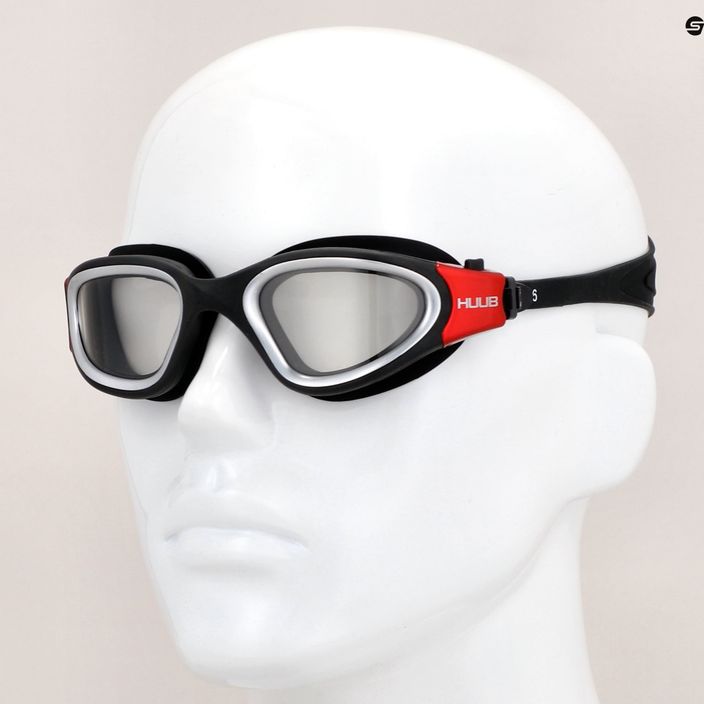 Ochelari de înot HUUB Aphotic Photochromic negru și alb A2-AGBR 7