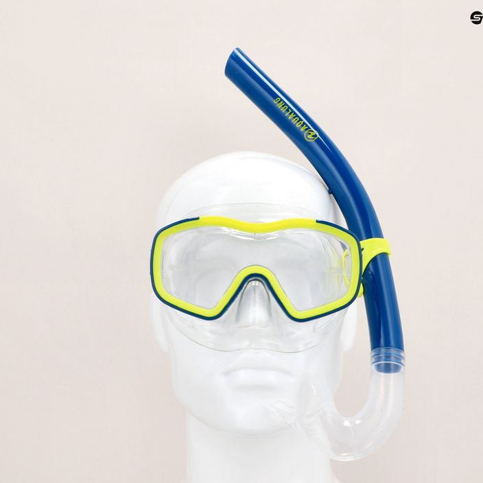 Set de scufundări Aqualung Raccon Combo mască + tub albastru-galben SC4000007 12