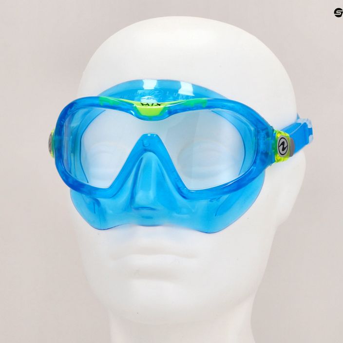 Mască de scufundări pentru copii Aqualung Mix light blue/blue green MS5564131S 7