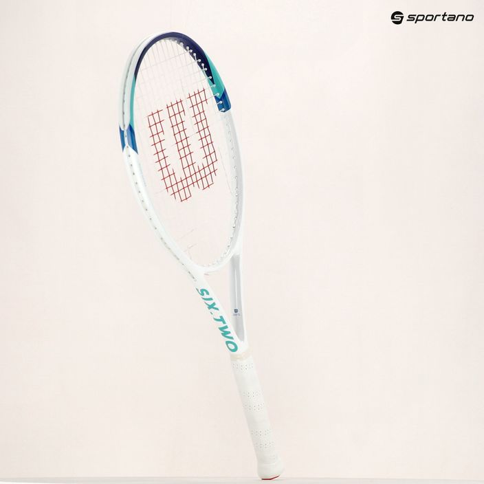 Rachetă de tenis Wilson Six Two albă și albastră WR125110 10