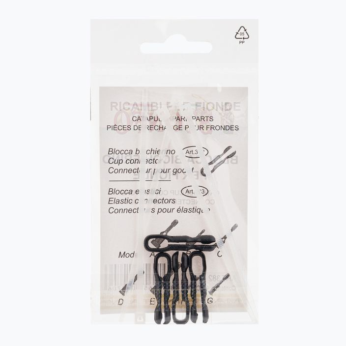 Stonfo Bicchierino kit de atașament de cauciuc pentru praștie de argint 218640 2