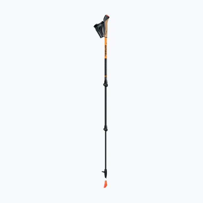 Bețe de nordic walking GABEL Carbon XT 3S 100 F.L. negru-portocalii 7009351420000 5