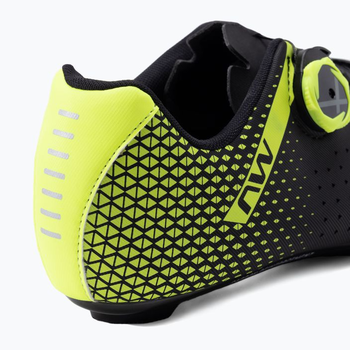 Pantofi de ciclism pentru bărbați Northwave Core Plus 2 negru/galben 80211012 10