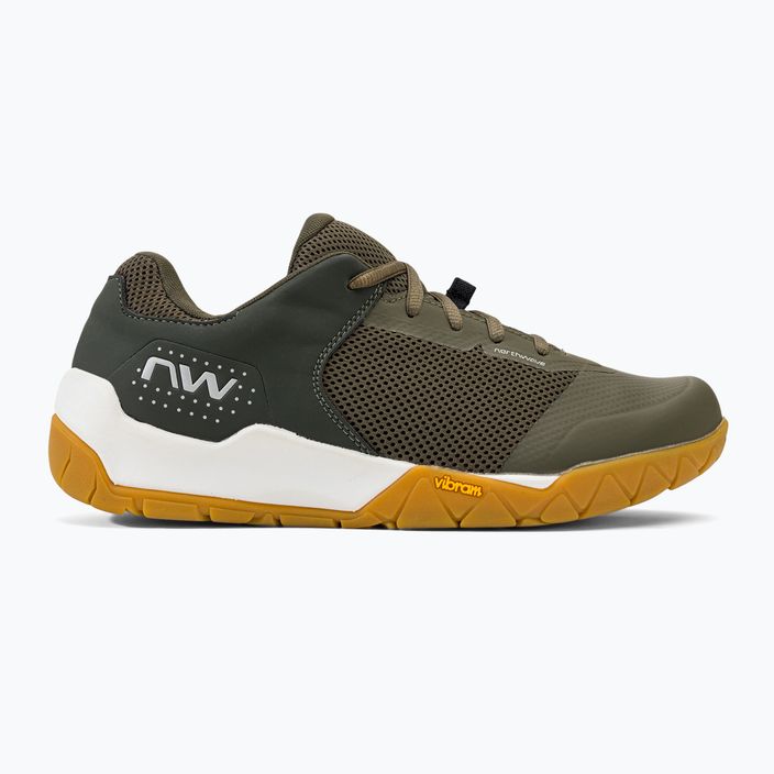 Northwave pantofi de ciclism pentru bărbați cu platformă Multicross verde 80223014 2