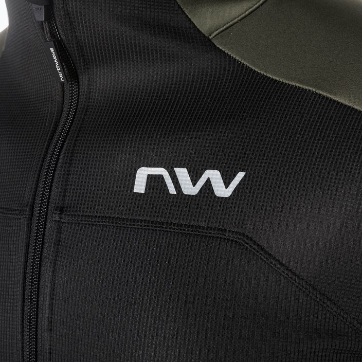 Jachetă de ciclism Northwave Reload SP pentru bărbați negru / verde pădure 3
