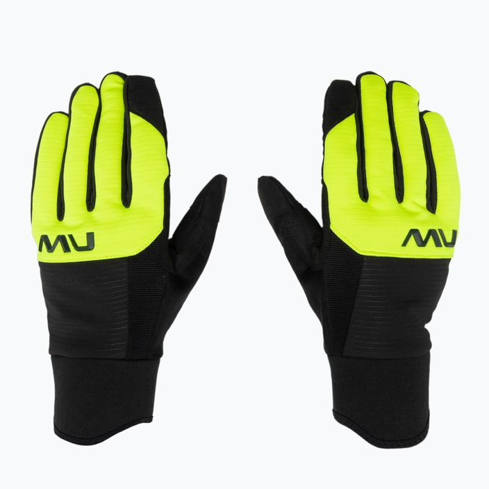 Mănuși de ciclism Northwave Fast Gel negru / galben fluo pentru bărbați 3