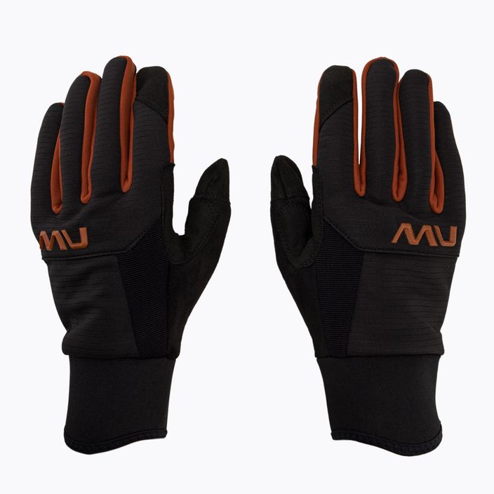 Mănuși de ciclism pentru bărbați Northwave Fast Gel negru / scorțișoară 3