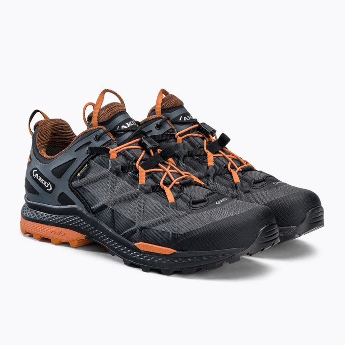 AKU Rocket Dfs GTX cizme de trekking pentru bărbați negru-portocaliu 726-108 5