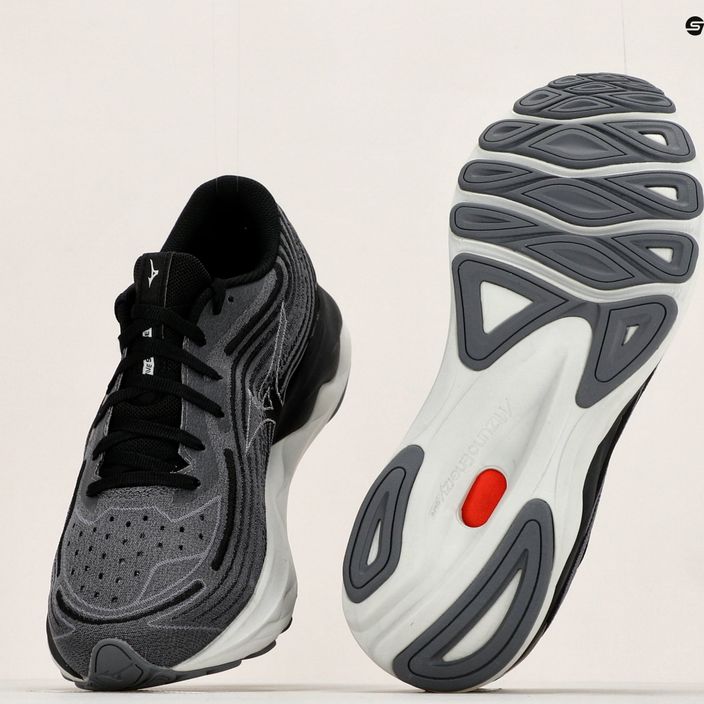 Pantofi de alergare pentru bărbați Mizuno Wave Skyrise 4 gri J1GC230902 13