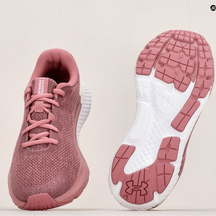 Pantofi de alergare pentru femei Under Armour W Charged Rogue 3 Knit roz 3026147 17
