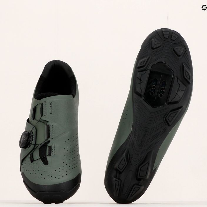 Shimano SH-XC300 pantofi de ciclism pentru bărbați, verde ESHXC300MGE07S42000 16