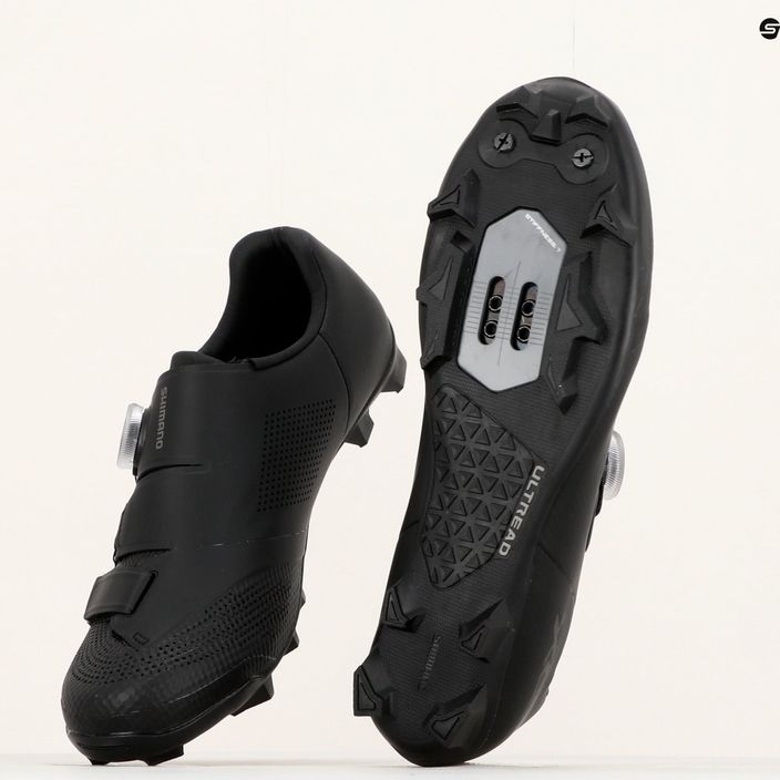 Shimano SH-XC502 pantofi de ciclism pentru bărbați MTB negru ESHXC502MCL01S43000 16
