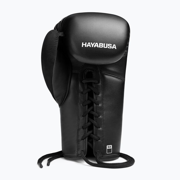 Hayabusa S4 Lace Up mănuși de box alb S4LACBG-BK 10