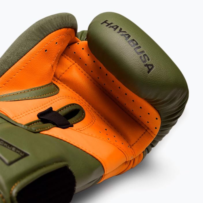 Mănuși de box Hayabusa T3 green/orange 4