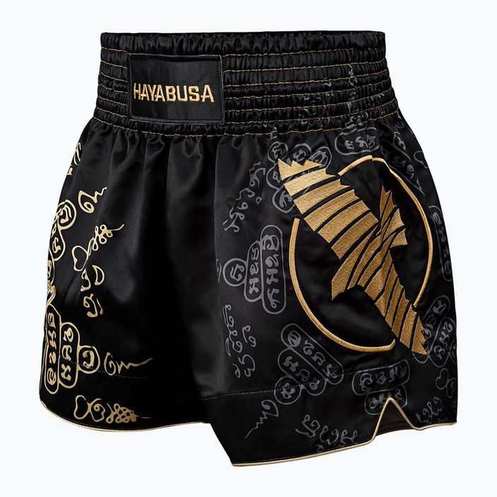 Pantaloni scurți de antrenament pentru bărbați Hayabusa Falcon Muay Thai black