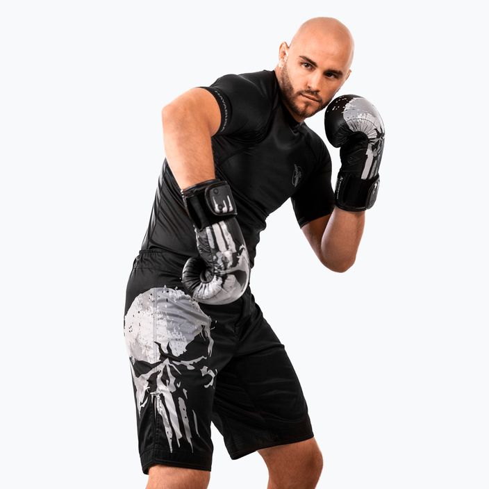 Pantaloni scurți de antrenament pentru bărbați Hayabusa Marvel Fight Short The Punisher black 4