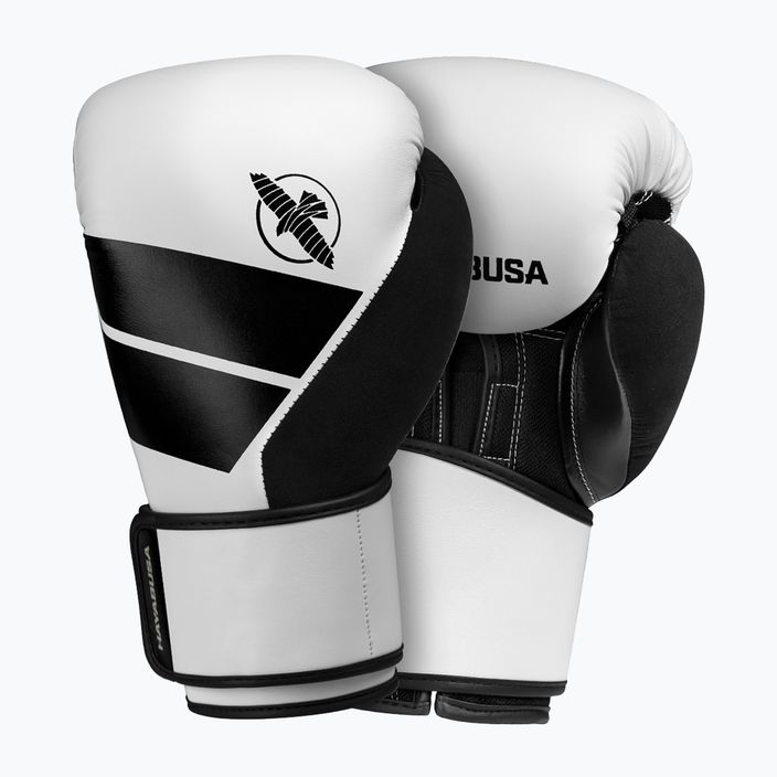 Mănuși de box Hayabusa S4 S4BG alb-negru și alb S4BG 7