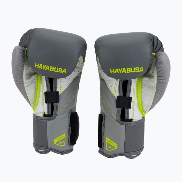 Mănuși de box Hayabusa T3 gri-galben T314G 2