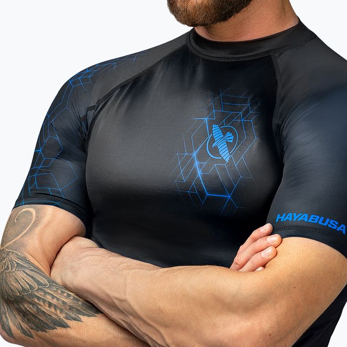 Rashguard pentru bărbați Hayabusa Geo Rashguard Shortsleeve blue 3