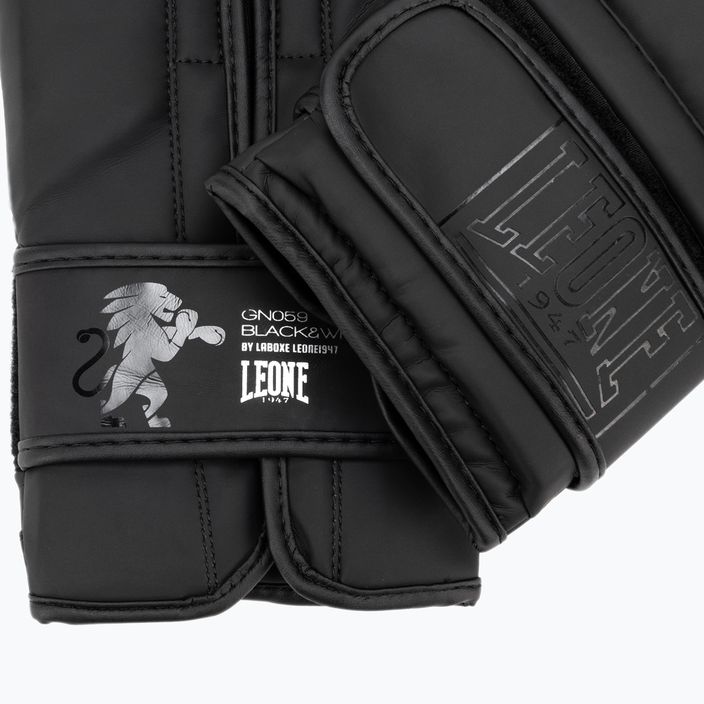 Mănuși de box Leone 1947 Negru și alb negru GN059 5