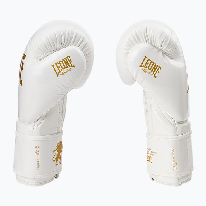 Mănuși de box Leone 1947 negru și alb alb GN059 4
