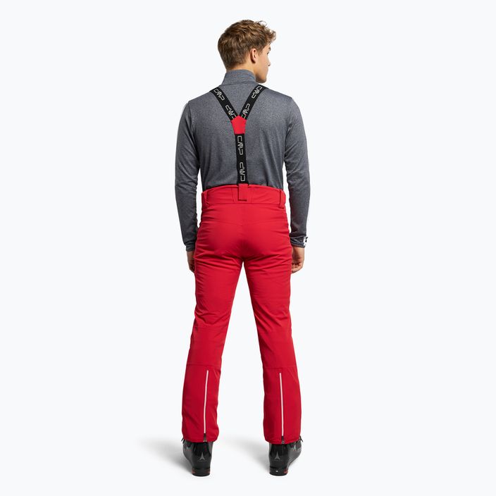 Pantaloni de schi pentru bărbați CMP roșu 3W04467/C580 3