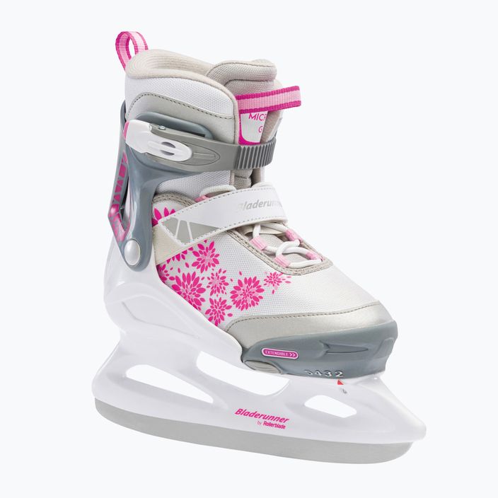 Bladerunner Micro Ice G patine pentru copii alb și roz 8