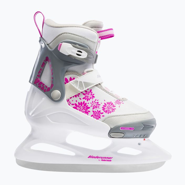 Bladerunner Micro Ice G patine pentru copii alb și roz 9