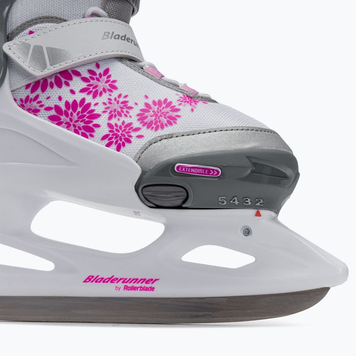 Bladerunner Micro Ice G patine pentru copii alb și roz 7
