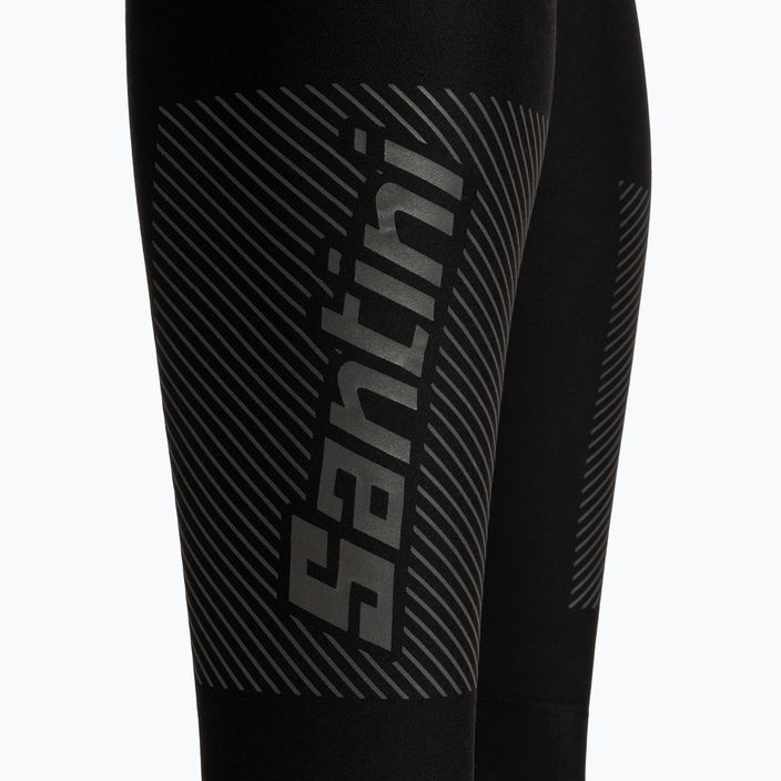 Pantaloni de ciclism Santini Adapt Bib Tights negru 1W1190C3ADAPT pentru bărbați 1W1190C3ADAPT 4