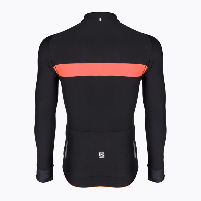 Jachetă de ciclism pentru bărbați Santini Adapt, negru, 1W216075ADAPTNE 2