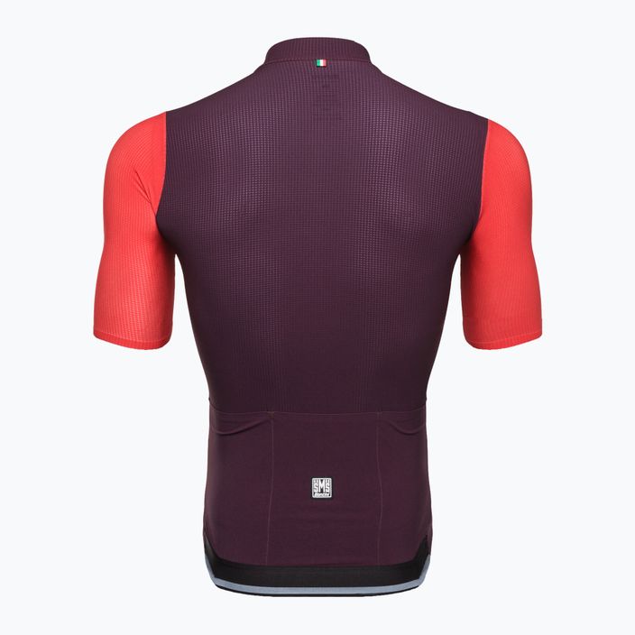 Santini Redux Vigor tricou de ciclism pentru bărbați roșu 2S94775REDUXVIGORSS 2