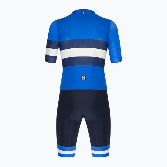 Santini costum de ciclism pentru bărbați Viper Bengal albastru 2S851YC3VIPERBENGNTS 2