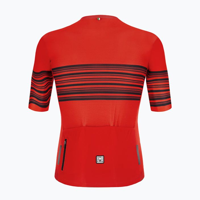 Tricou de ciclism pentru bărbați Santini Tono Profilo roșu 2S9404075TONOPROFRSS 2