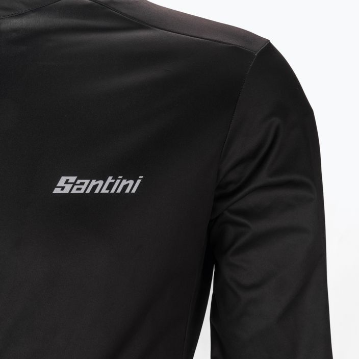 Jachetă de ciclism pentru femei Santini Nebula Windproof/Rain, negru, 2W33275NEBULPURONE 3