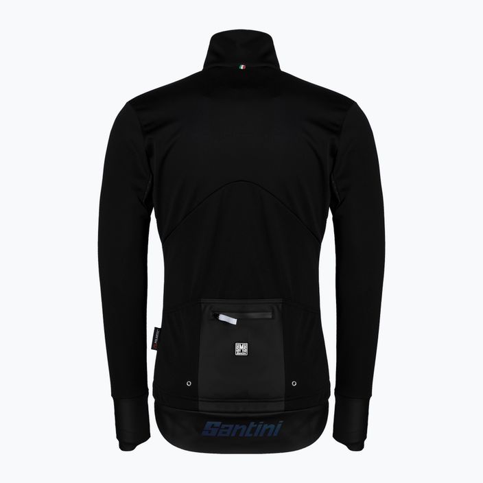 Jachetă de ciclism pentru bărbați Santini Vega Extreme, negru, 2W50775VEGAXNE 2