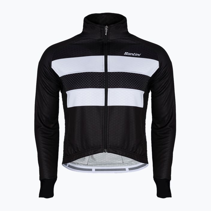 Jachetă de ciclism pentru bărbați Santini Colore Bengal negru 2W50775COLORBENGNE