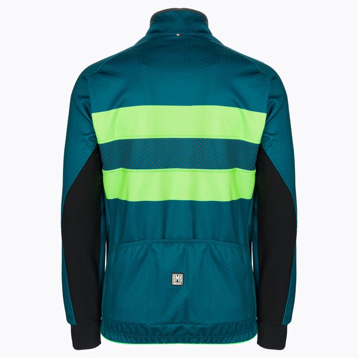 Jachetă de ciclism Santini Colore Winter, verde, 2W50775COLORBENGTE 2