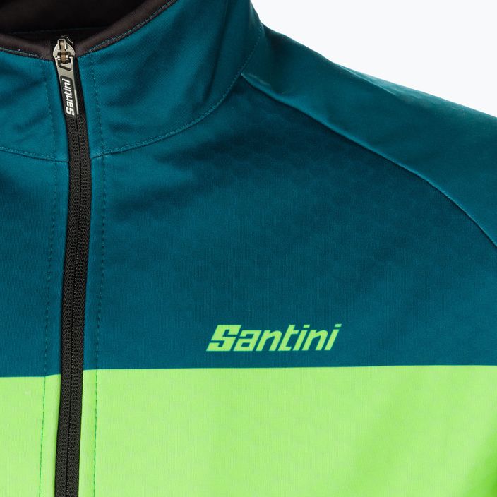 Jachetă de ciclism Santini Colore Winter, verde, 2W50775COLORBENGTE 3