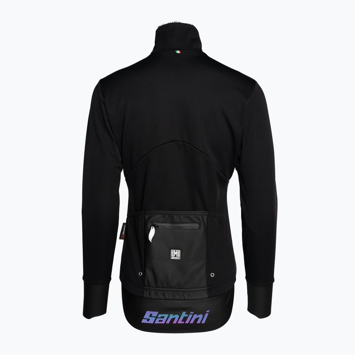 Jachetă de ciclism pentru femei Santini Vega Xtreme, negru, 2W51775VEGAX NE 2