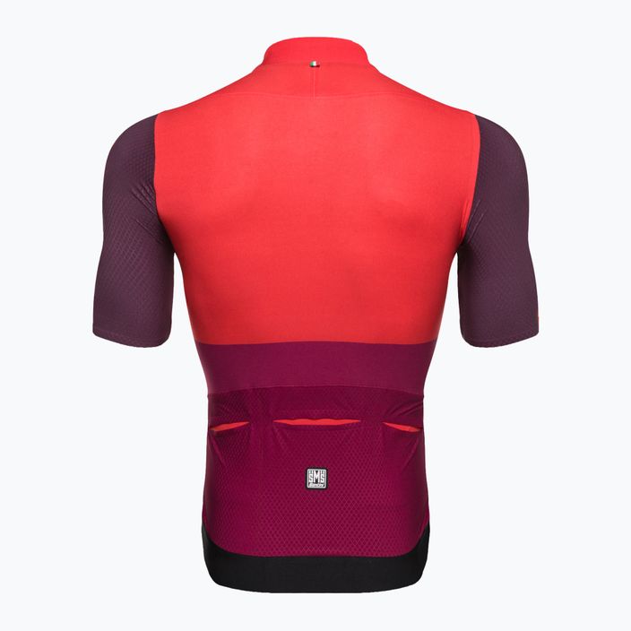 Santini Redux Istinto tricou de ciclism pentru bărbați roșu 2S94475REDUXISTIRSS 2