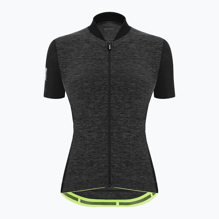 Santini Colore Puro tricou de ciclism pentru femei negru 2S940L75RCOLORPUR0NES